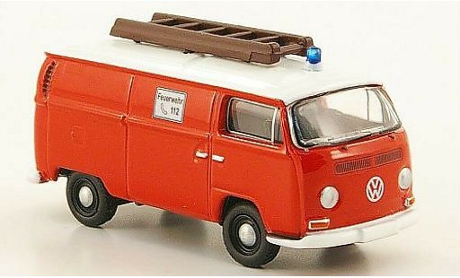Volkswagen T2 Base 1/87 Bub van Fire brigade red/white diecast model cars