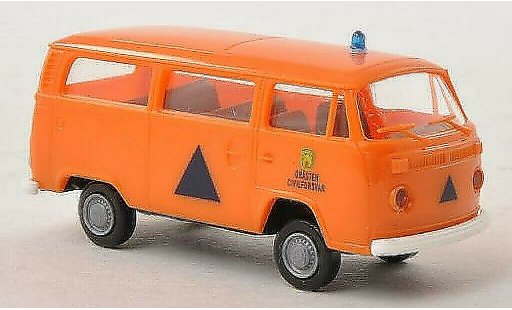 Volkswagen T2 Base 1/87 Brekina Estate Grasten Civilforsvar (DK) diecast model cars