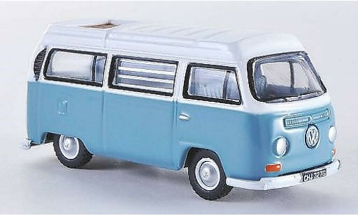 Volkswagen T2 Base 1/76 Oxford Westfalia Camper greyblue/white RHD diecast model cars