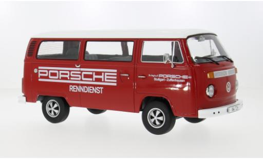 Diecast model cars Volkswagen T2 B Bus 1972 Porsche Renndienst 1/18 KK Scale