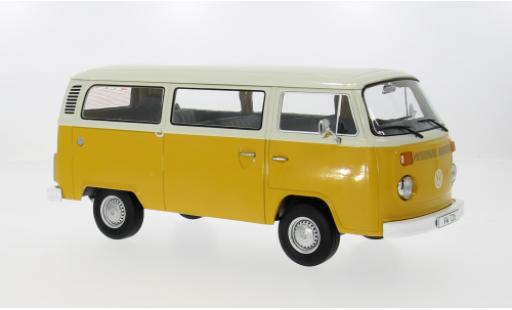 Diecast model cars Volkswagen T2 B Bus yellow/white 1972 1/18 KK Scale