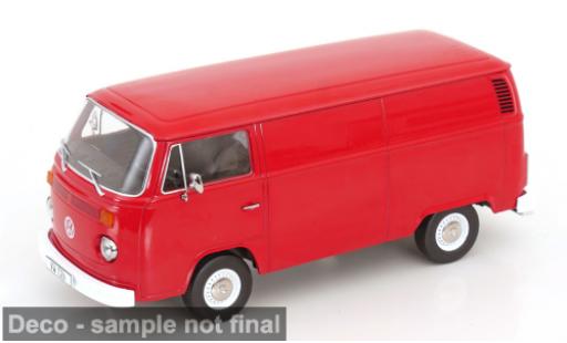 Diecast model cars Volkswagen T2 B Delivery Van red 1972 1/18 KK Scale