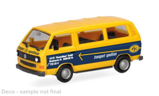 Diecast model cars Volkswagen T3 Base Bus ASG Hamburg 1/87 Herpa