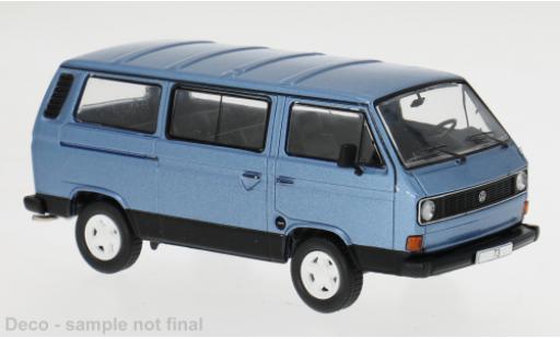Diecast model cars Volkswagen T3 B Caravelle Carat blue 1986 1/43 IXO