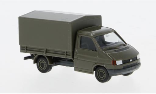 Diecast model cars Volkswagen T4 Base flatbed Heereslogistikzentrum Wels (A) Military 1/87 Herpa