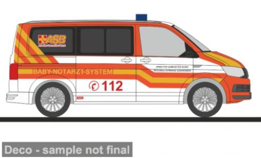 Diecast model cars Volkswagen T6 T6.1 .1 ASB S&Atilde;&frac14;dhessen - Baby - Notarzt - System 1/87 Rietze