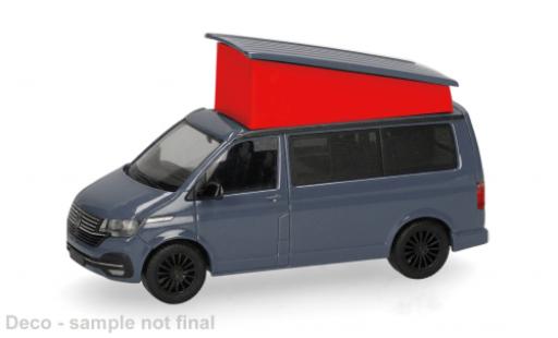 Diecast model cars Volkswagen T6 T6.1 .1 California grey/red 1/87 Herpa