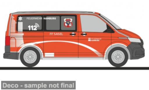 Diecast model cars Volkswagen T6 T6.1 .1 FW Hamburg - Sasel 1/87 Rietze