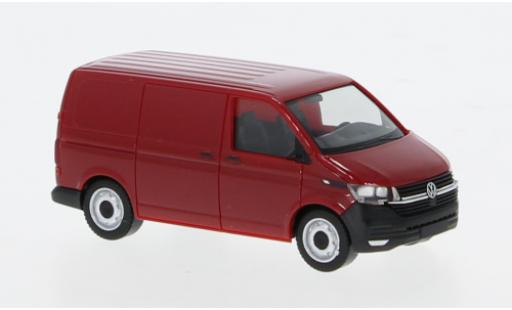 Diecast model cars Volkswagen T6 T6.1 .1 van red 1/87 Herpa