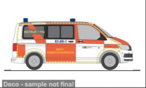 Diecast model cars Volkswagen T6 T6 Akut-Einsatzfahrzeug Goslar 1/87 Rietze