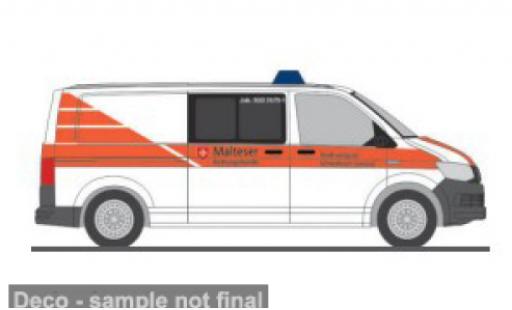 Diecast model cars Volkswagen T6 T6 Rettungshunde Malteser Schw&Atilde;&curren;bisch Gm&Atilde;&frac14;nd 1/87 Rietze