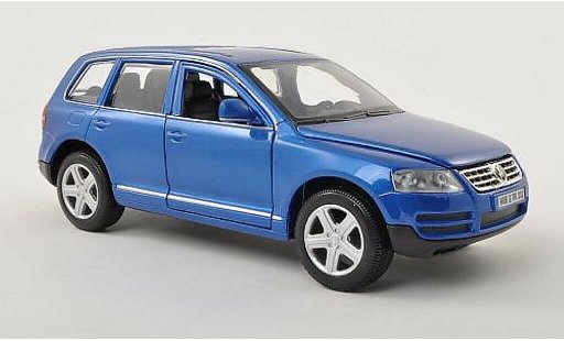 Volkswagen Touareg Base 1/24 Burago I blue diecast model cars