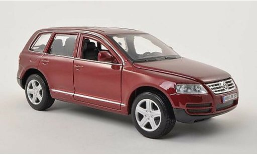 Volkswagen Touareg Base 1/24 Burago I red diecast model cars