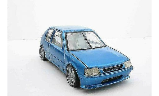 Peugeot 205 GTI 1/18 Solido blue tuning diecast model cars