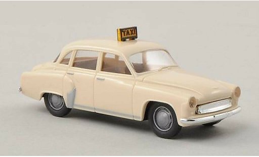 Wartburg 311 Base 1/87 Brekina Taxi beige diecast model cars