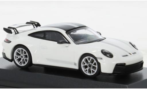 Diecast model cars Porsche 911 GT3 white 1/64 Wbros