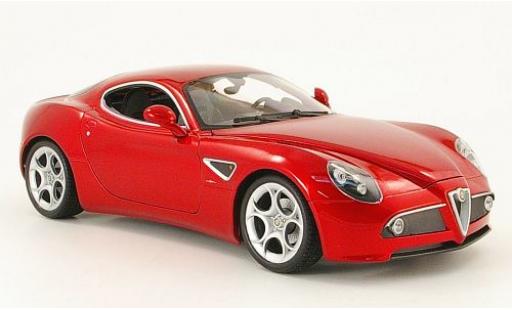 Diecast model cars Alfa Romeo 8C competizione red 1/18 Welly