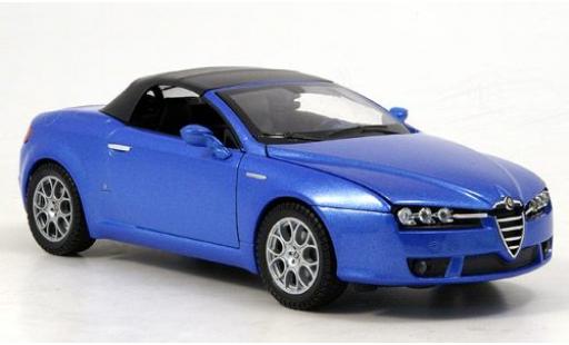 Diecast model cars Alfa Romeo Spider veloce met.-blue closed 1/24 Welly