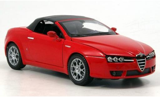 Diecast model cars Alfa Romeo Spider veloce red closed 1/24 Welly
