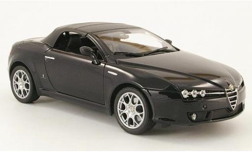 Diecast model cars Alfa Romeo Spider veloce black closed 1/18 Welly