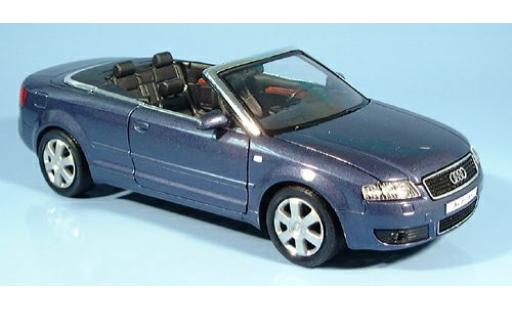 Diecast model cars Audi A4 cabriolet Convertible met. flieder 2003 1/24 Welly