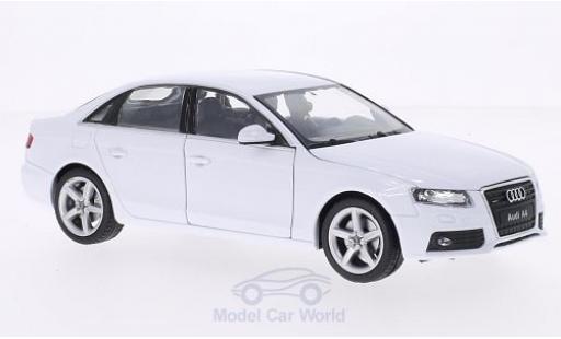 Diecast model cars Audi A4 berline white 2009 1/24 Welly