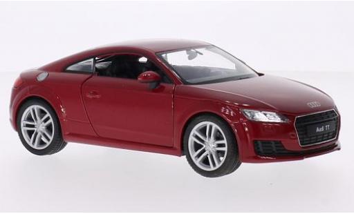 Diecast model cars Audi TT coupe (8S) metallic red 2014 1/24 Welly