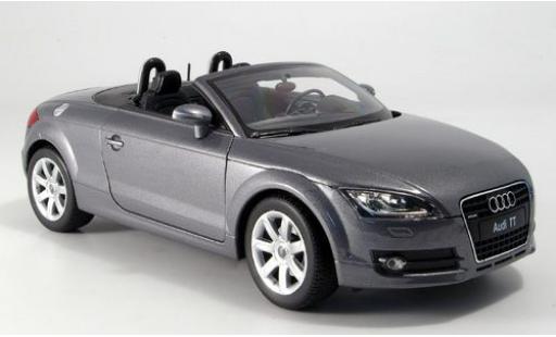 Diecast model cars Audi TT roadster met.-grey open 1/18 Welly