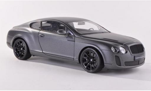 Diecast model cars Bentley Continental Supersports matt-anthracite LHD 1/18 Welly
