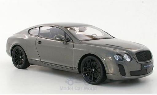 Diecast model cars Bentley Continental Supersports metallic grey 1/18 Welly