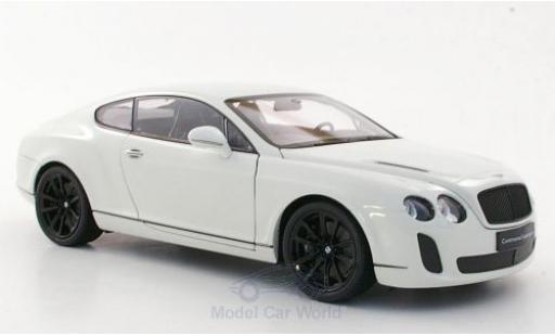 Diecast model cars Bentley Continental Supersports white 1/18 Welly