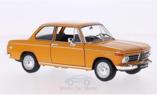 Diecast model cars Bmw 2002 ti orange 1968 1/24 Welly