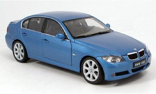 Diecast model cars Bmw 330 berline i met.-blue 1/18 Welly