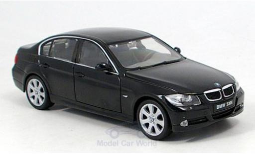 Diecast model cars Bmw 330 berline i black 2005 1/24 Welly