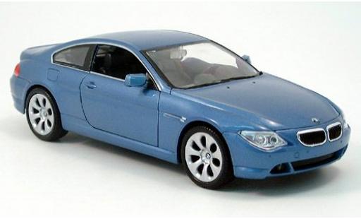 Diecast model cars Bmw 645 Cabriolet CI blue 2004 1/24 Welly