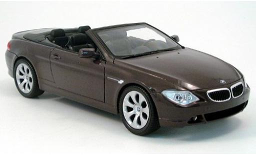 Diecast model cars Bmw 645 Cabriolet CI Convertible red 2004 1/18 Welly