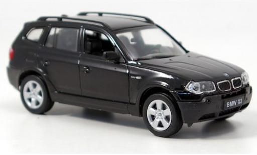 Diecast model cars Bmw X3 suv black 1/43 Welly