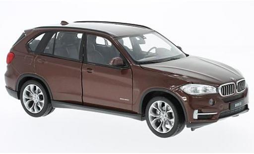 Diecast model cars Bmw X5 suv (F15) brown 1/24 Welly