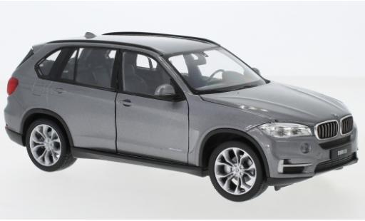 Diecast model cars Bmw X5 suv (F15) metallic grey 1/24 Welly
