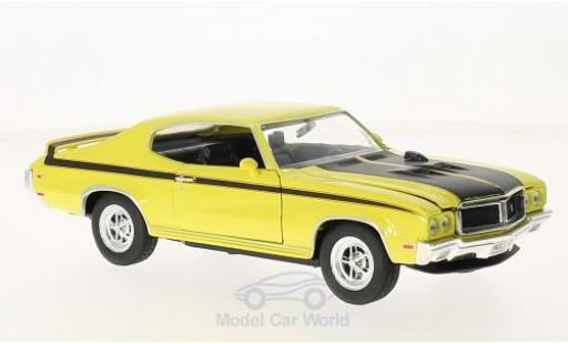 Diecast model cars Buick GSX coupe X yellow/black 1970 1/24 Welly