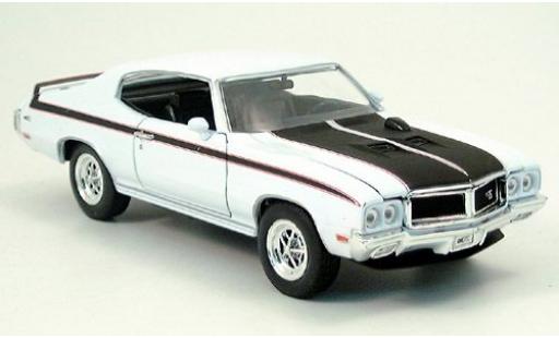 Diecast model cars Buick GSX coupe X white/black 1970 1/24 Welly