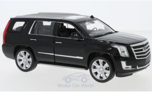 Diecast model cars Cadillac Escalade suv black 2017 1/24 Welly