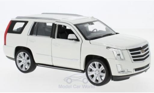 Diecast model cars Cadillac Escalade suv white 2017 1/24 Welly