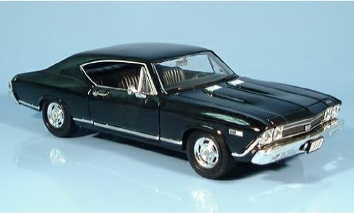 Diecast model cars Chevrolet Chevelle SS 396 black 1/24 Welly