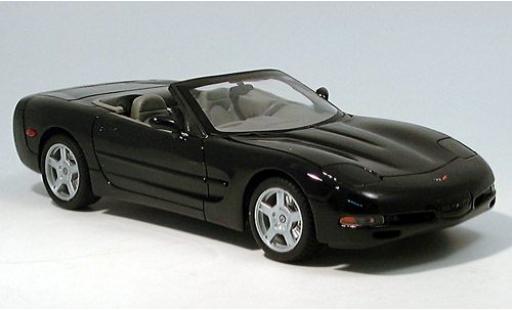 Diecast model cars Chevrolet Corvette Convertible black 1999 1/18 Welly