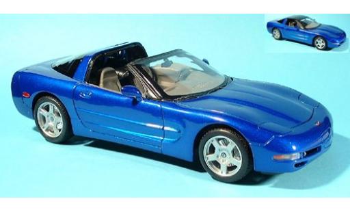 Diecast model cars Chevrolet Corvette Coupe blue 1999 1/18 Welly