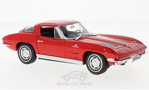Diecast model cars Chevrolet Corvette Stingray Sting Ray (C2) red 1963 1/24 Welly