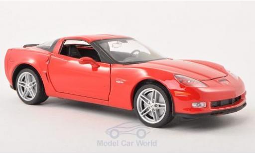 Diecast model cars Chevrolet Corvette Z06 red 2007 1/24 Welly