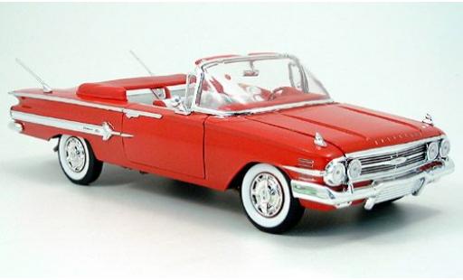 Diecast model cars Chevrolet Impala Convertible red 1960 1/18 Welly