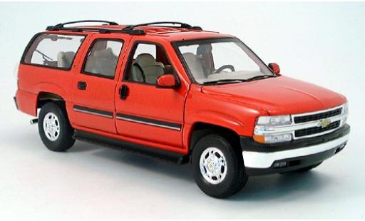 Diecast model cars Chevrolet Suburban suv red 1/18 Welly